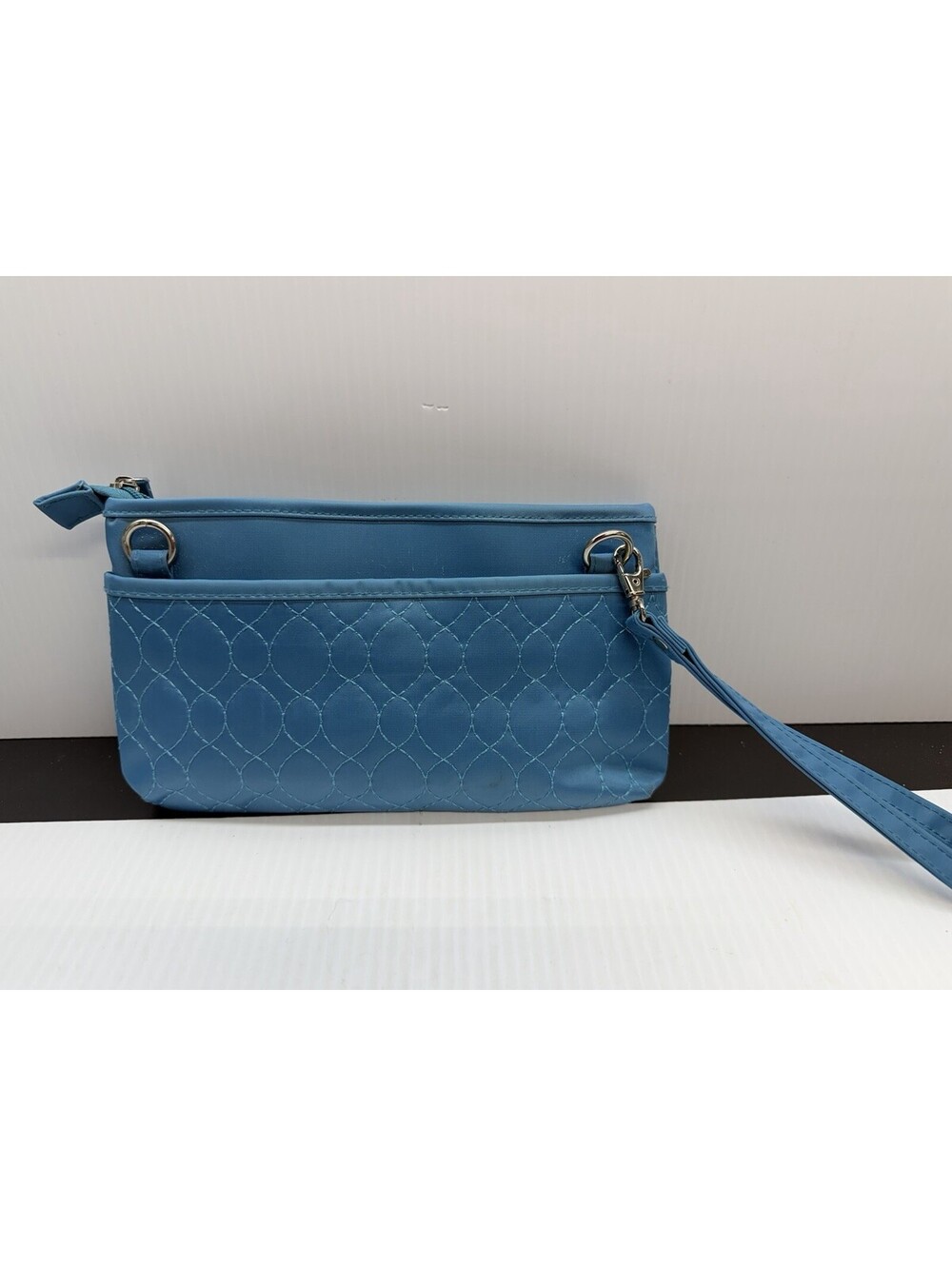 Travelon Anti-Theft Crossbody Bag Blue Convertible 10x6 Travel Purse